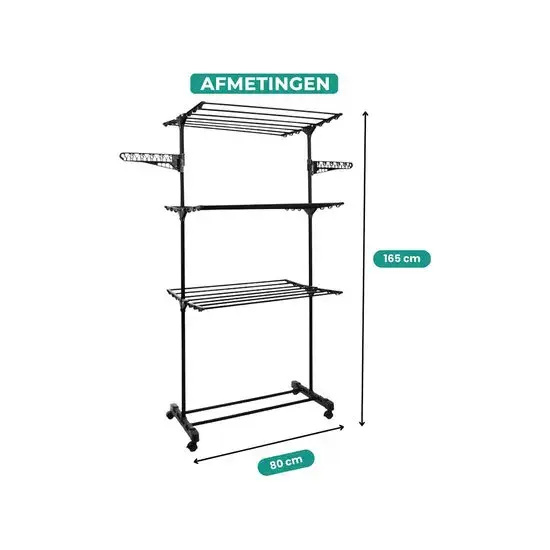 Droogtoren - 45m - Wasrek inklapbaar
