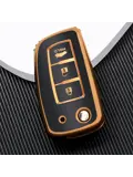 TPU Sleutelhoesje voor Nissan goud B3B