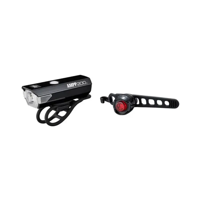 Cateye Lampset Ampp200 + Orb