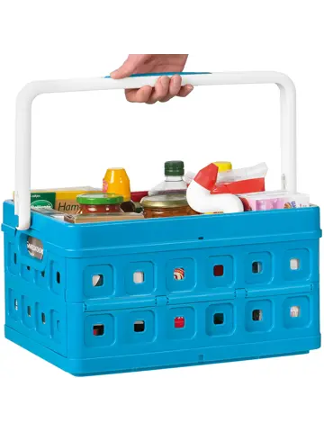 Square - Vouwkrat met handgreep - 24L - 2-dlg