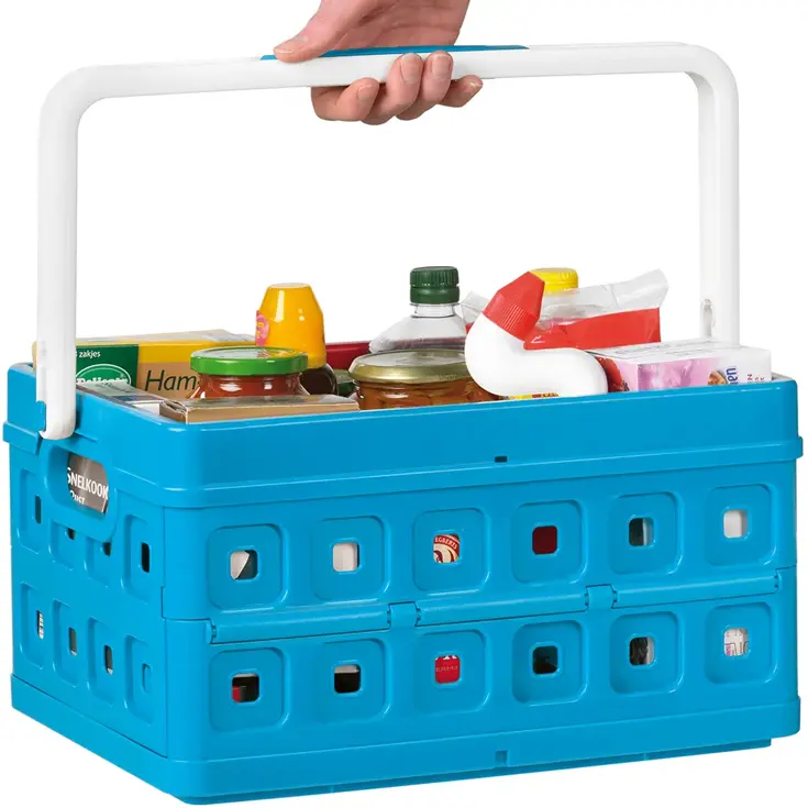 Square - Vouwkrat met handgreep/koeltas - 24L