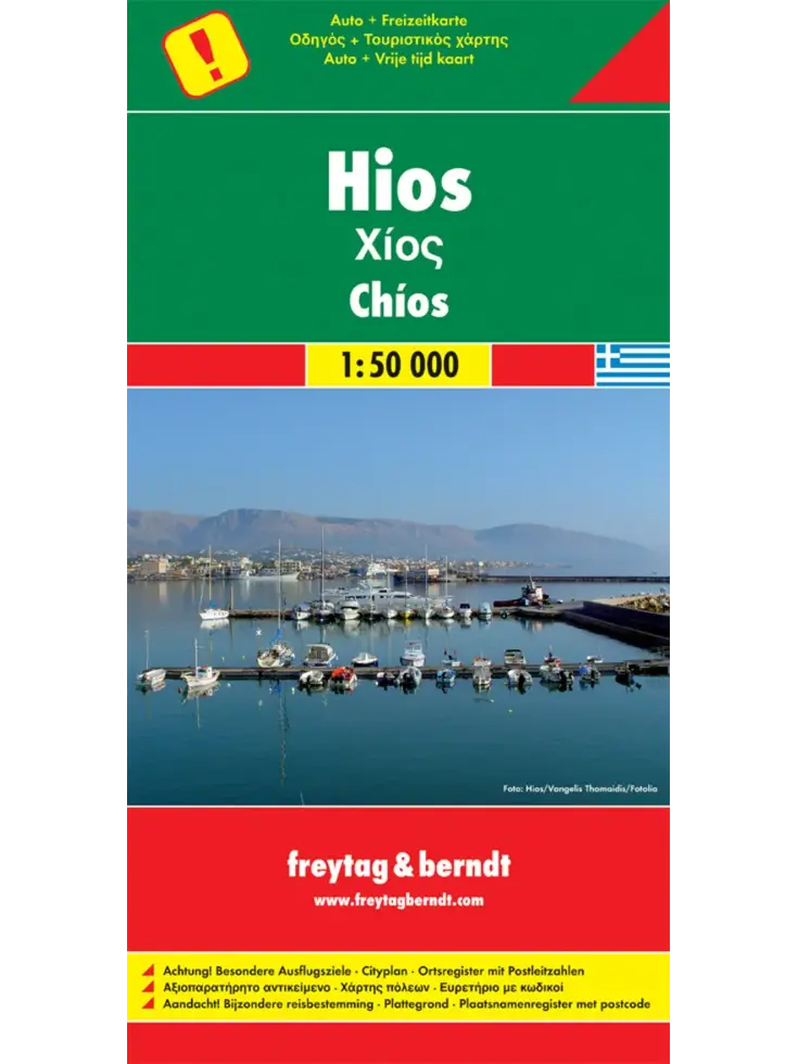 Wegenkaart Chios