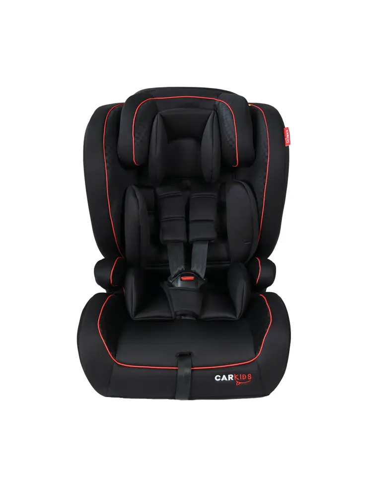 Luca I-Size Zitverhoger Zwart/Rood 76-150cm