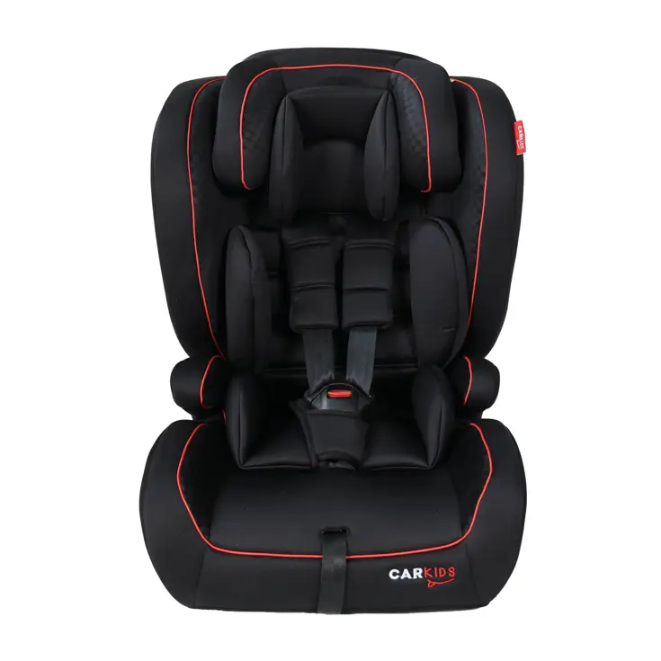Luca I-Size Zitverhoger Zwart/Rood 76-150cm
