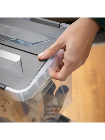 Onyx opbergbox transparant 25L- 3 delig