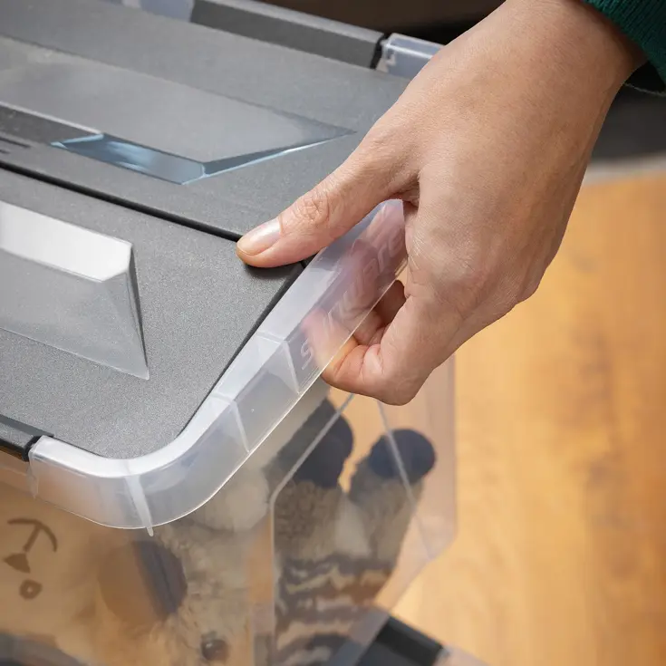 Onyx opbergbox transparant 25L- 3 delig