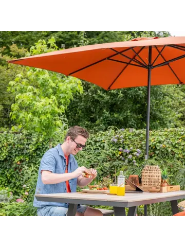 Lotus 250x250 Stokparasol Garden Impressions