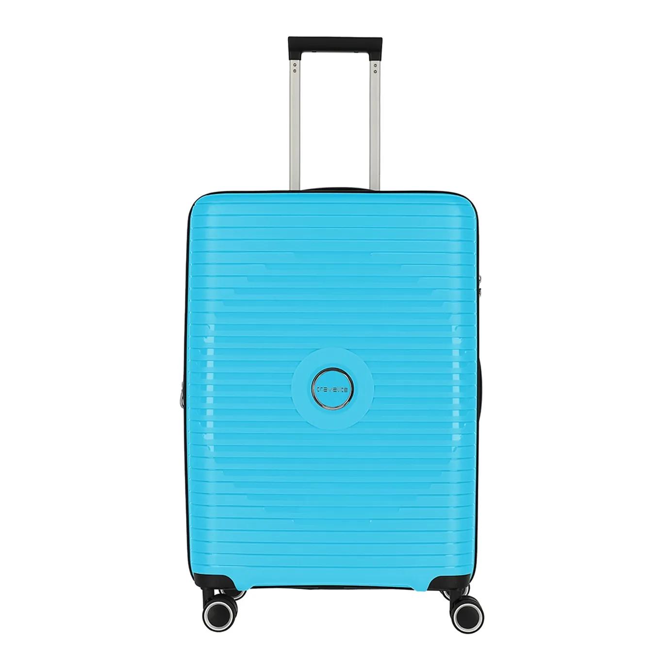 Travelite  4w trolley m expandable Blauw  Blauw main product image