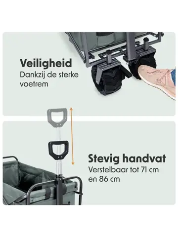 LifeGoods Bolderkar - 80KG - 94L