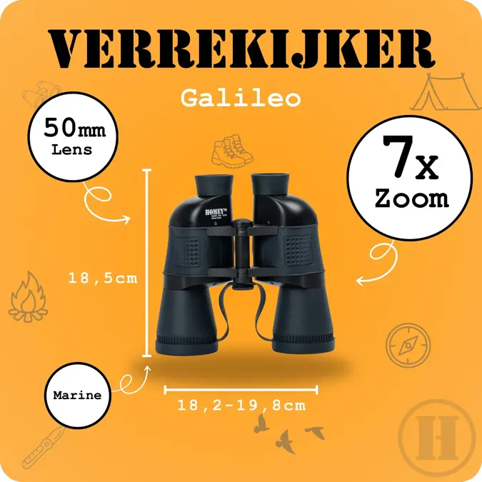 Homey’s Optics Watersportkijker Porro – 07x50