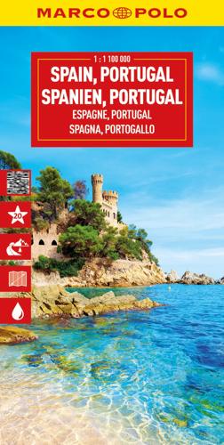 Wegenkaart Spanje en Portugal