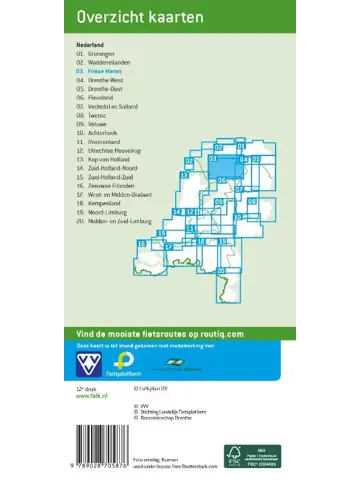 Falk fietskaart 03 Friese meren