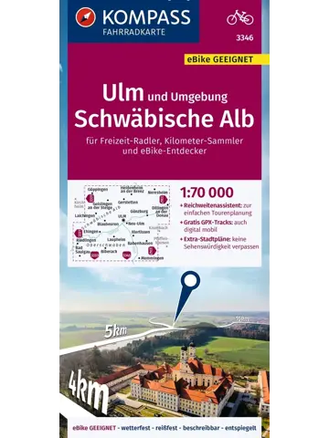 Fietskaart FK 3346 Ulm und Umgebung