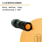Homey's Eddy zaklamp LED - 200 lumen