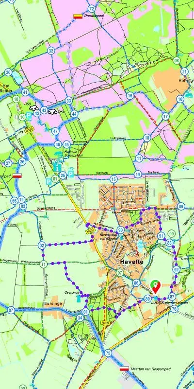 Falk Regiokaart Dwingelderveld