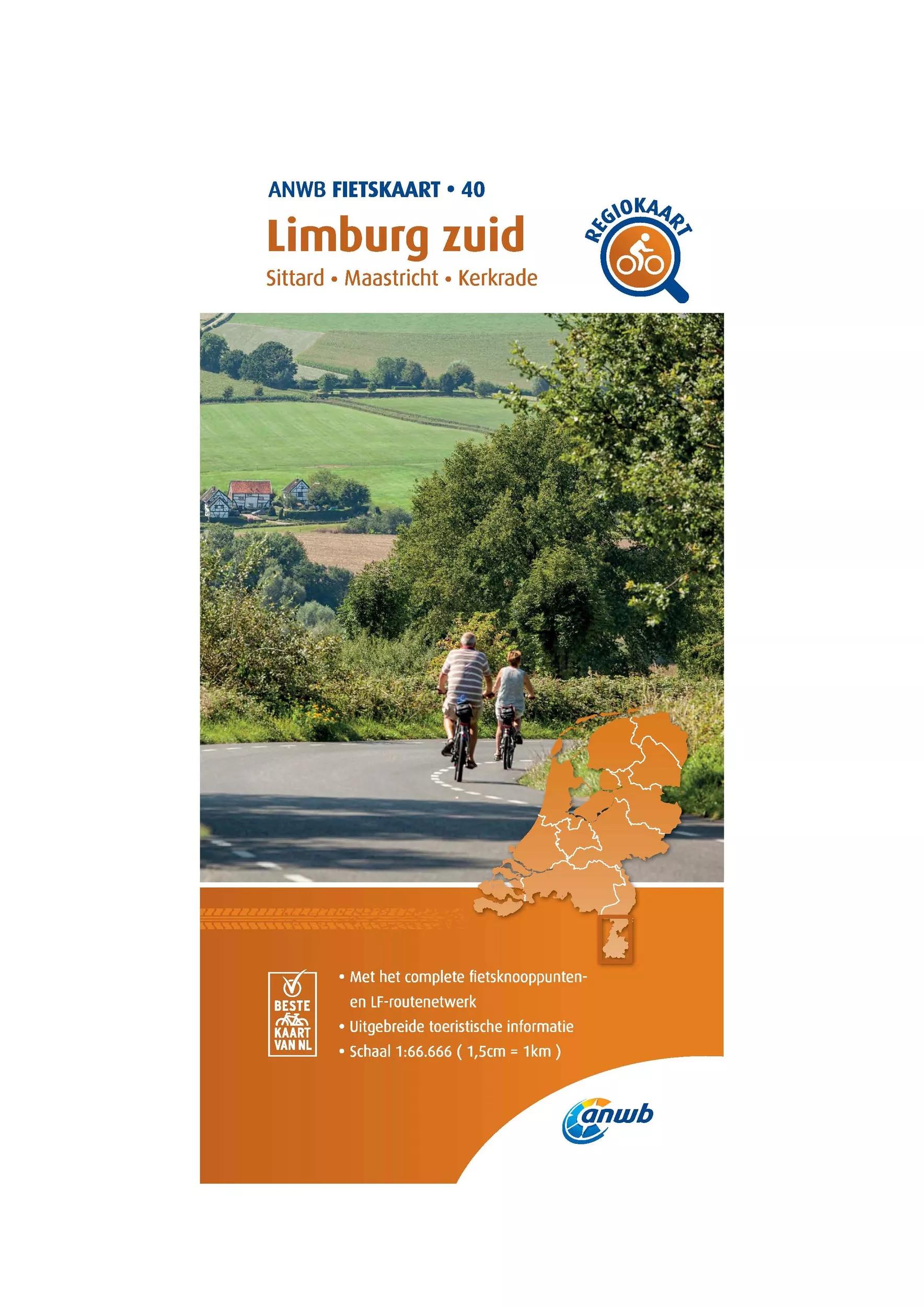 ANWB  Fietskaart 40- Limburg Zuid main product image