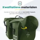 Voltano Dubbele Fietstas Rolltop Urban Green