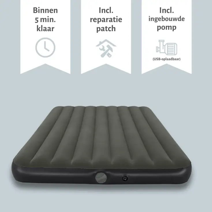 Luchtbed - Bestway - 2P - 152x203 cm + pomp