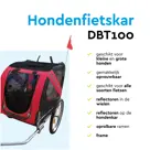Hondenfietskar – Opvouwbaar –Max. 40 kg-Rood/zwart