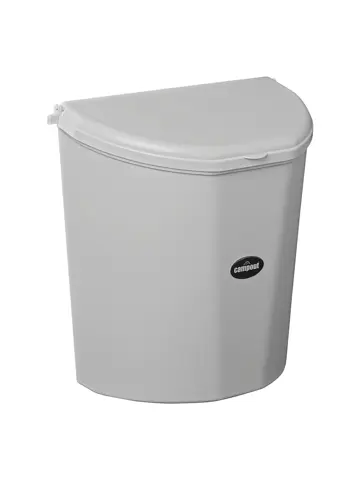 Campout Afvalbak 10L – Geurdicht – Grijs