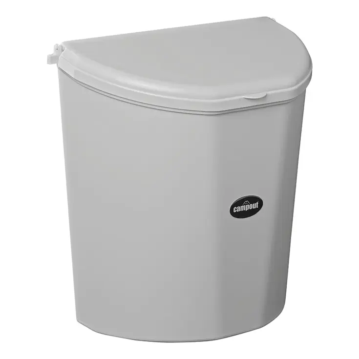 Campout Afvalbak 10L – Geurdicht – Grijs