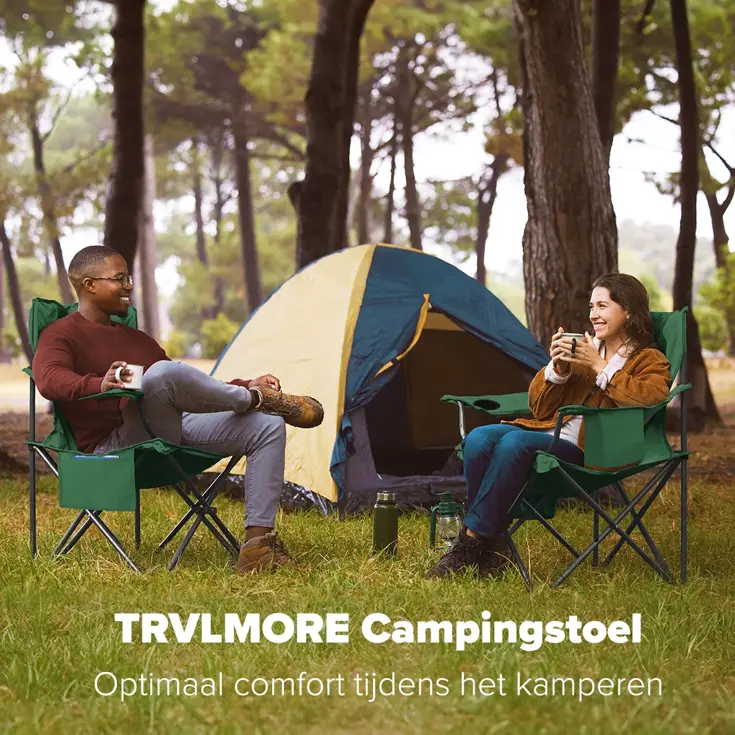 Campingstoel - Opvouwbaar - 150KG - Vouwstoel