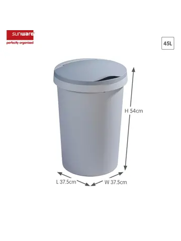 Twinga - Prullenbak + klepdeksel - 45L