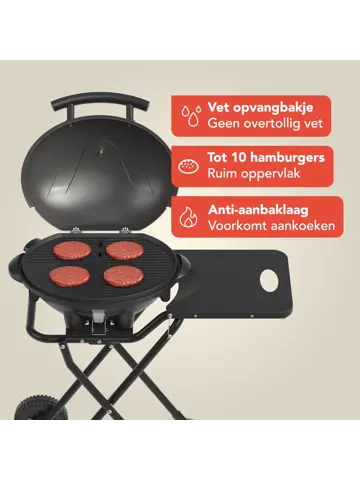 KitchenBrothers Elektrische BBQ – 2400W