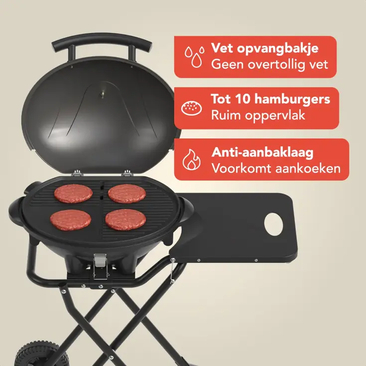 Elektrische BBQ – 2400W – Zwart