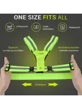 Craved Hardloopvest LED - Oplaadbaar - Geel