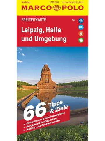 Toeristische kaart FZK 19 Leipzig/Halle