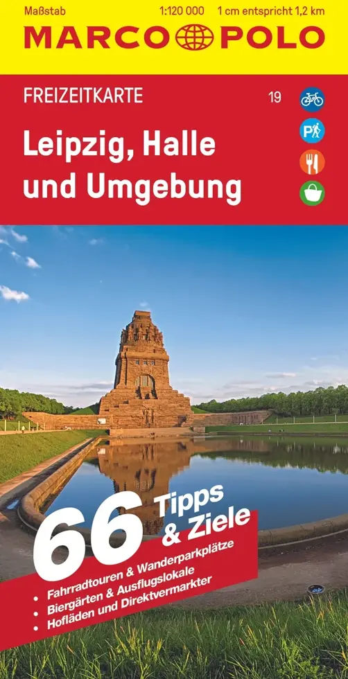 Toeristische kaart FZK 19 Leipzig/Halle