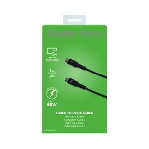 Celly Power Delivery Kabel 60W USB-C > USB-C
