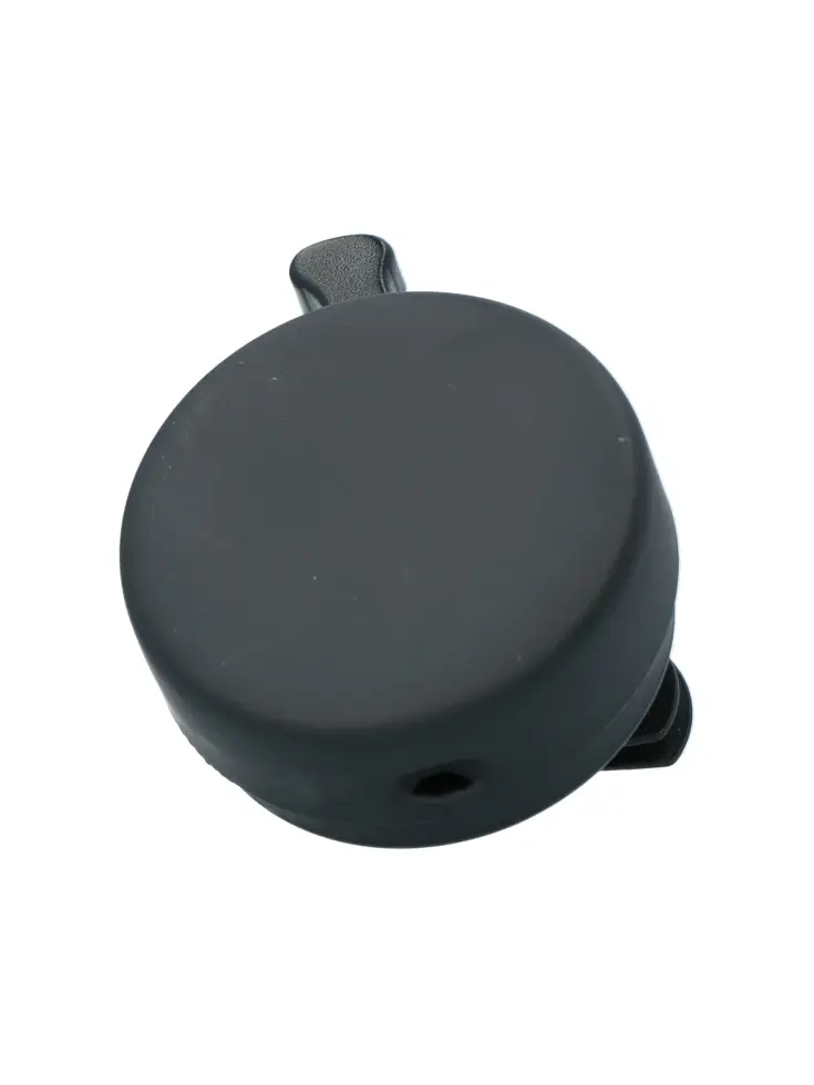 Zwarte fietsbel 55mm met heldere klank