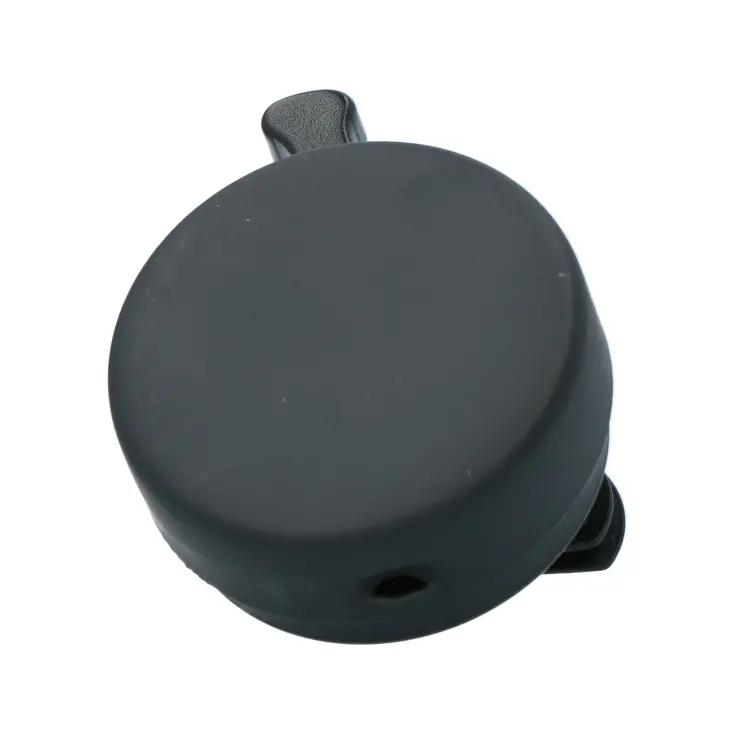 Zwarte fietsbel 55mm met heldere klank