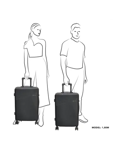 Easy Travel - Middelgrote koffer - 65cm - 60L