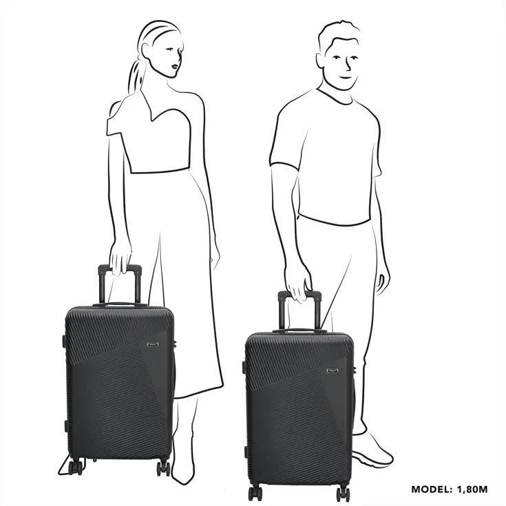 Easy Travel - Middelgrote koffer - 65cm - 60L