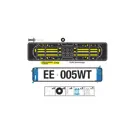 Kentekenplaathouder zwart PP kunststof