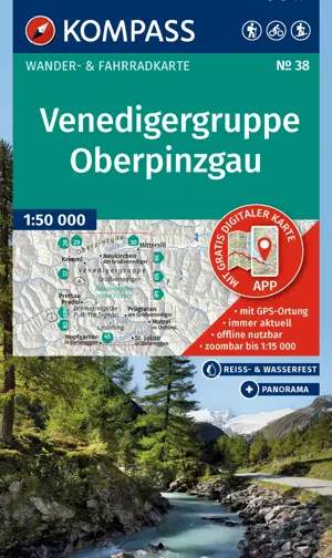 Wandelkaart WK38 Venedigergruppe