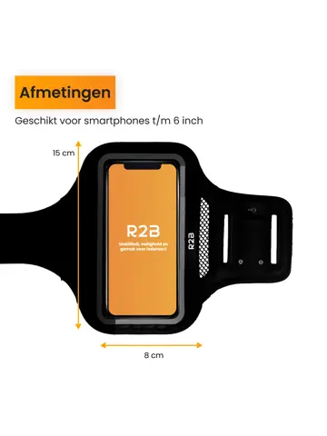 Waterdichte Hardloop Telefoonhouder t/m 6 inch