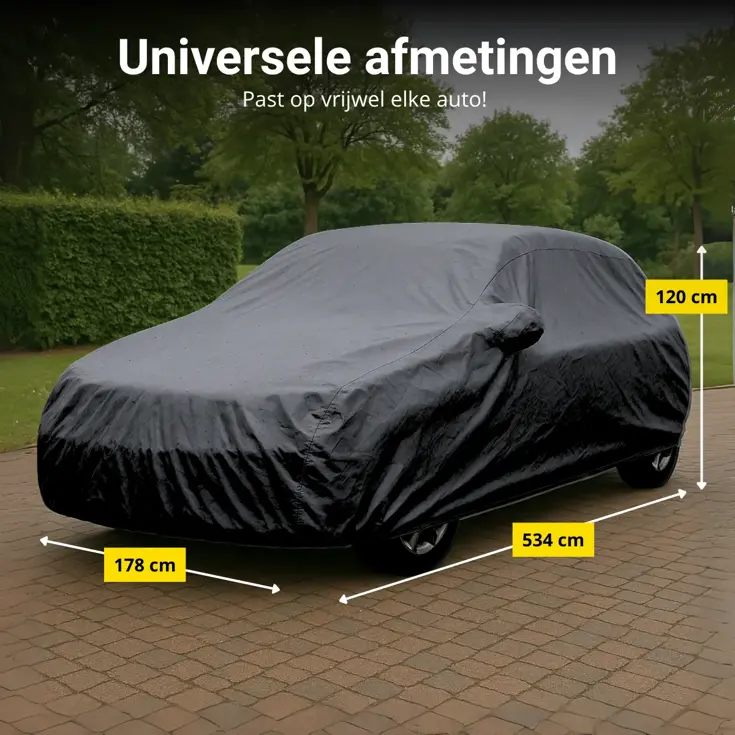 Autohoezen XL Zwart