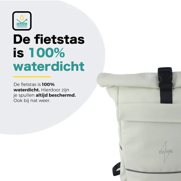 Voltano Luxe E-bike Rolltop Fietstas