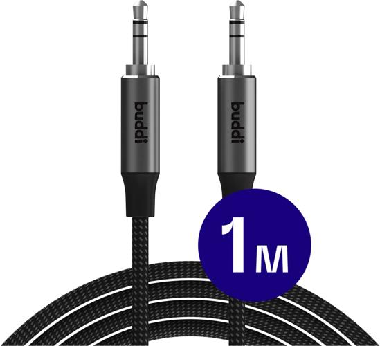 Flex 3.5mm Jack Aux Audio Kabel 1M Zwart