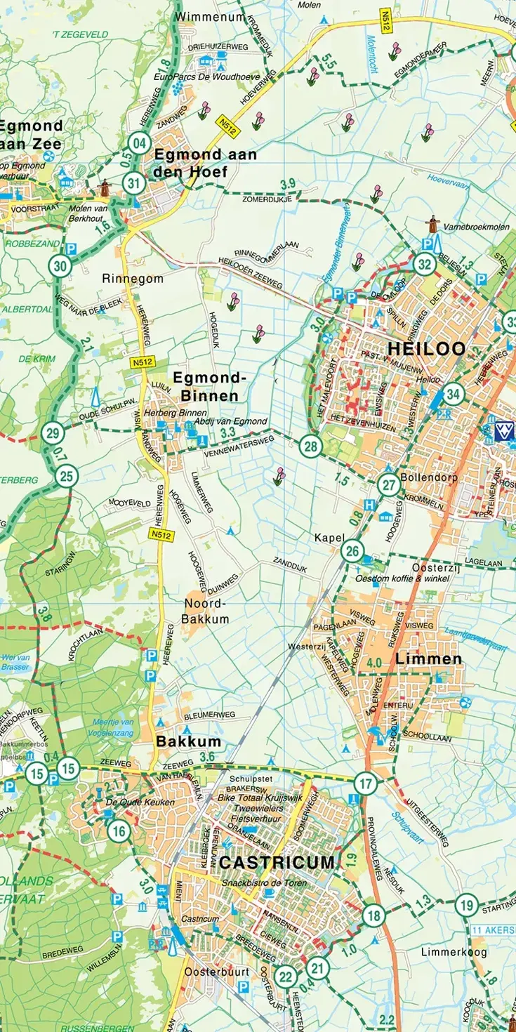 VVV Fietskaart 13 Kop van Holland