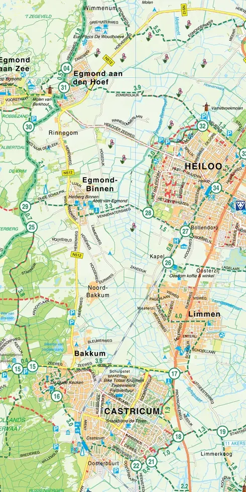 VVV Fietskaart 13 Kop van Holland