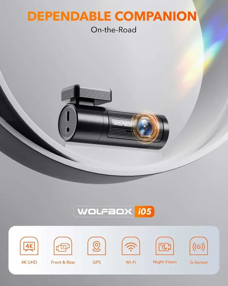i05 4K Wifi GPS 2CH 32gb dashcam