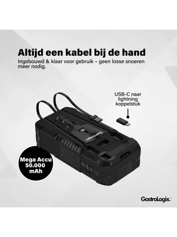 Solar Powerbank Incl. Handslinger 50.000mAh