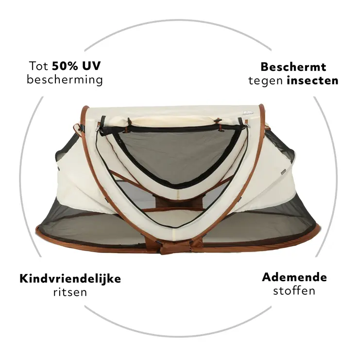 Peuter luxe campingbedje - Zelfopblaasbare matras
