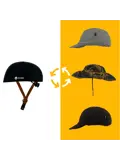 Vizorz SwitchCap fietshelm - Woolly cherry cap