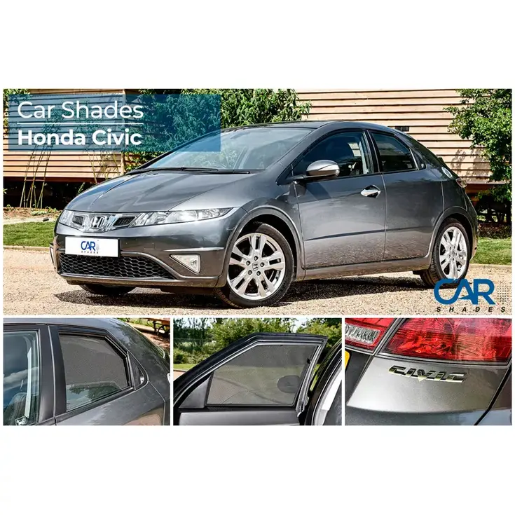 Honda Civic 5 deurs 2006-2012 - Zonneschermen achterportieren